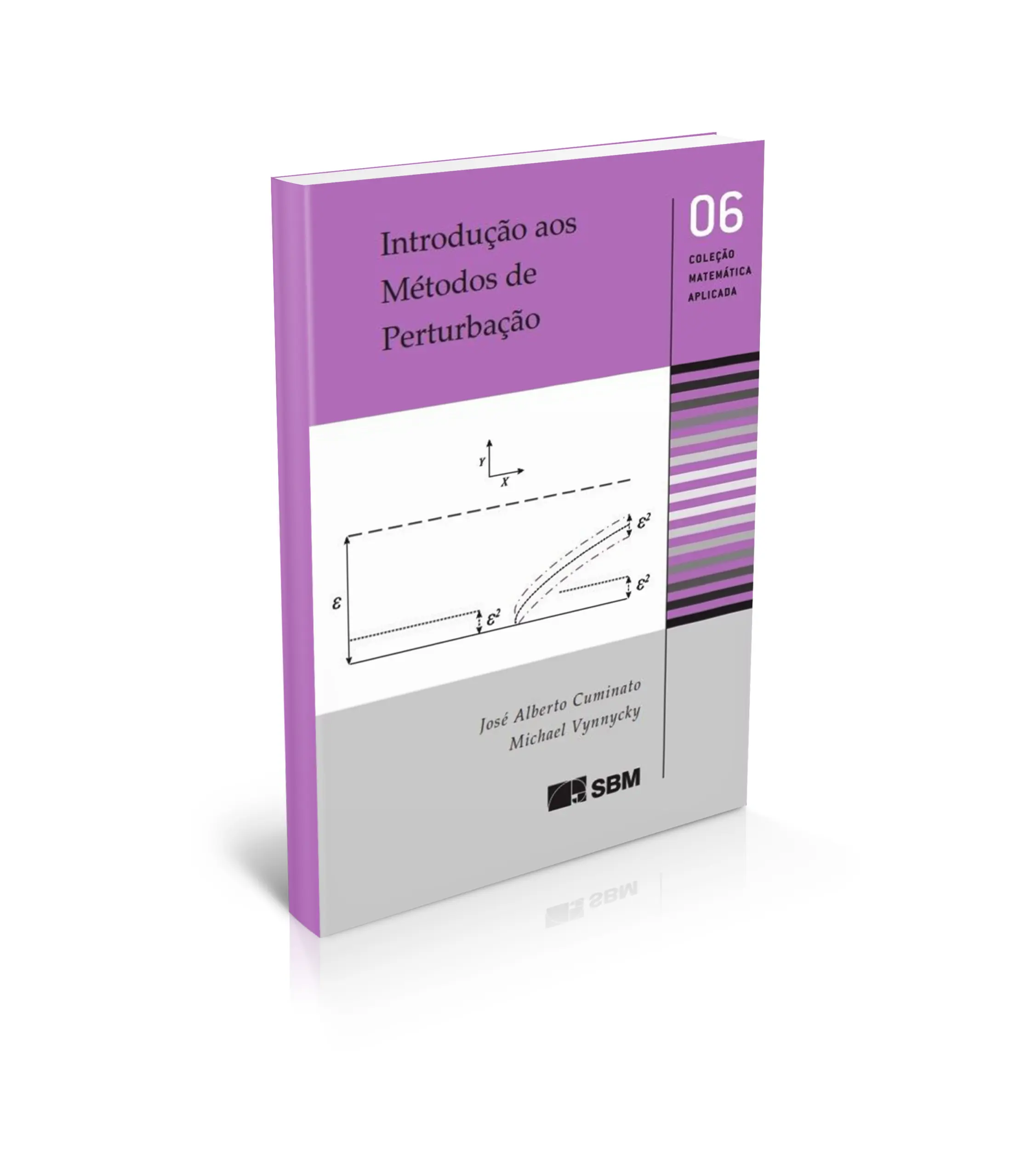 Mockup do livro Introdução aos Métodos de Perturbação, de José Alberto Cuminato e Michael Vynnycky, 1ª edição, publicado pela SBM