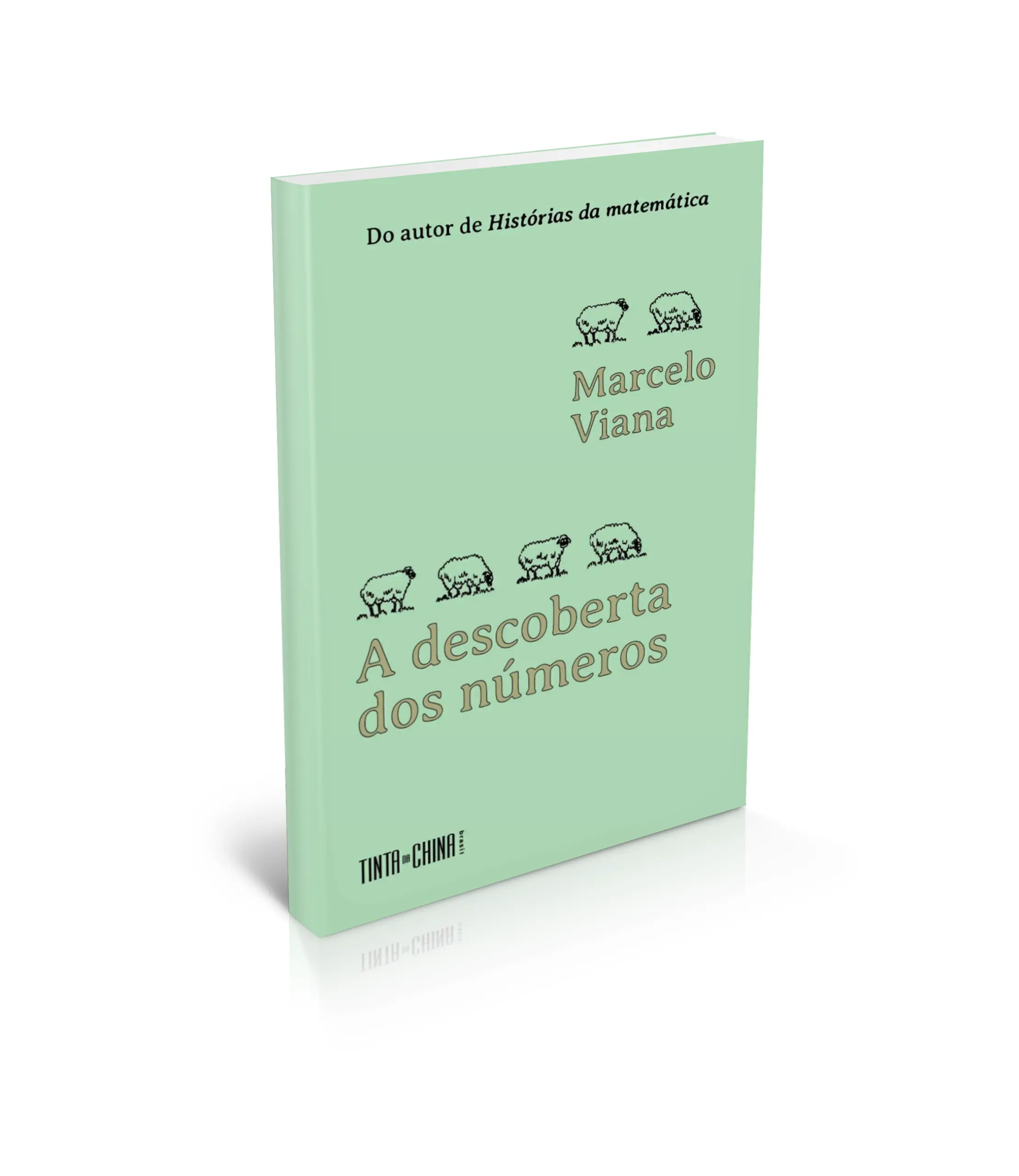 Mockup do livro físico A Descoberta dos Números - Marcelo Viana